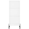 vidaXL Highboard High Gloss White 34.5x32.5x180 cm Engineered Wood