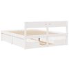 vidaXL Bed Frame without Mattress White 160x200 cm Solid Wood Pine