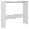 vidaXL Bar Table with 2 Table Tops White 130x40x120 cm