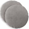 vidaXL Cushion Cover 2 pcs HEERLEN Light Grey &Oslash; 50 cm Corduroy