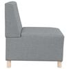 vidaXL Modular Sofa Unit Armless 2 pcs Light Grey 55 x 74 x 82 cm