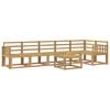 vidaXL Outdoor Sofa Set 7 pcs White Solid Acacia Wood