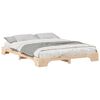 vidaXL Bed Frame Brown 160 x 210 cm Solid Pine Wood