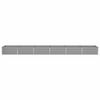 vidaXL Planter Light Grey 580 x 100 x 45 cm Galvanised Steel