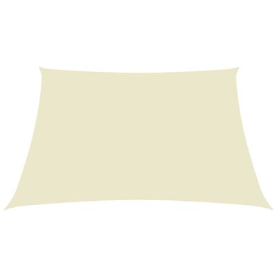 vidaXL Sunshade Sail Oxford Fabric Rectangular 2x3 m Cream