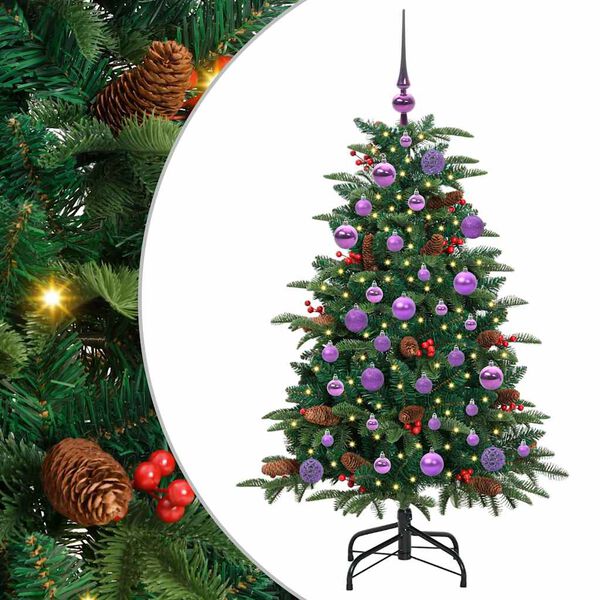 vidaXL Artificial Christmas Tree with 150 LEDs with Stand Green 120 cm