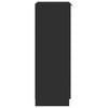 vidaXL Shoe Cabinet Black 59x35x100 cm Engineered Wood