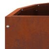 vidaXL Planter Rusty 60 x 30 x 35 cm Weathering Steel