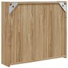 vidaXL Bathroom Mirror Cabinet with LED Light Oak 60x13x52 cm