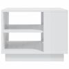 vidaXL Coffee Table High Gloss White 55x55x43 cm Engineered Wood