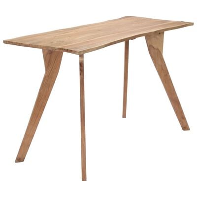 vidaXL Dining Table 120x58x76 cm Solid Acacia Wood
