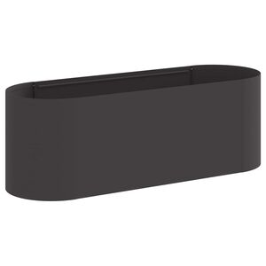 vidaXL Raised Garden Bed Black 120 x 40 x 40 cm Steel