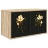 vidaXL Wall-mounted TV Cabinet BREMEN 69 x 33 x 40 cm Sonoma Oak
