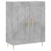 vidaXL Highboard Concrete Grey 69.5x34x180 cm Engineered Wood