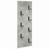 vidaXL Wall-Mounted Coat Rack Wall-Mounted Concrete Grey