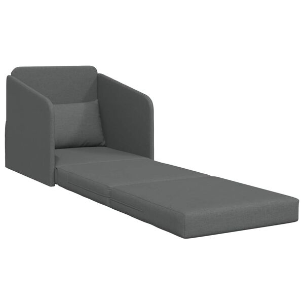 vidaXL Folding Sofa Bed Dark Grey 65 x 80 x 83 cm Fabric