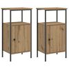 vidaXL Bedside Cabinets 2 pcs Artisan Oak 41x31x80 cm Engineered Wood