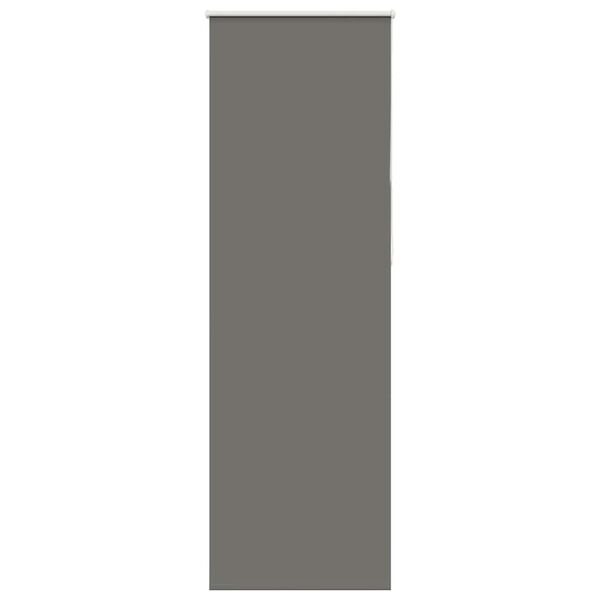 vidaXL Roller Blind Blackout Grey 80x210 cm Fabric Width 75.7 cm Polyester