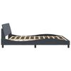 vidaXL Bed Frame "Dover" Dark Grey 180x200 cm Super King Velvet