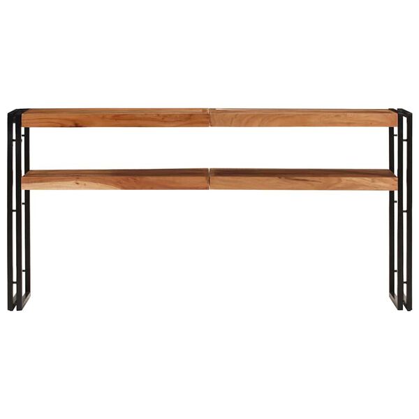 vidaXL Console Table 150x30x75 cm Solid Acacia Wood