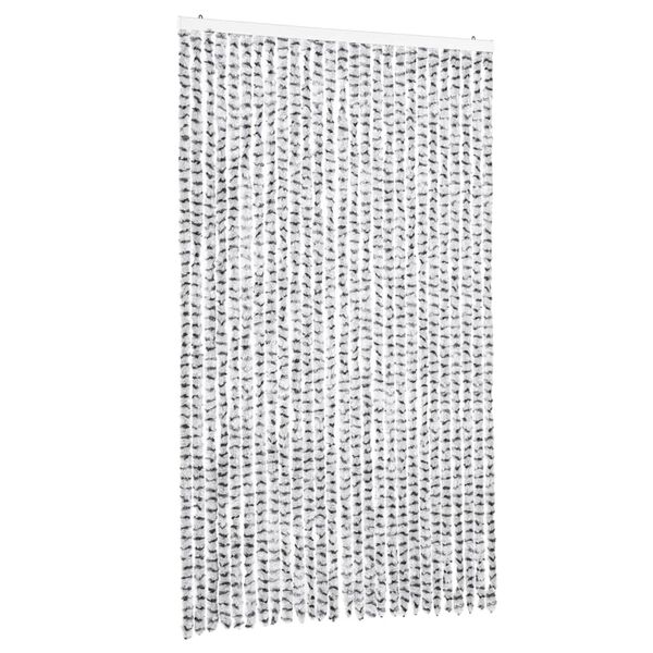 vidaXL Fly Curtain Light Grey and Dark Grey 118x220 cm Chenille