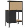 vidaXL Work Benches with Drawer Black 90 x 49 x 141 cm Engineered Wood