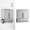 HI Letter Box with Newspaper Holder 30.5x9.6x33.5 cm Stainless Steel