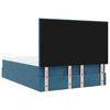 vidaXL Ottoman Bed with Mattresses Dark Blue 140x190cm Velvet