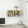 vidaXL Wall Cabinet Sonoma Oak 37x37x37 cm Engineered Wood