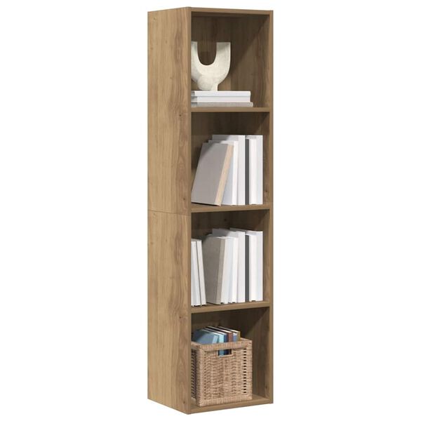 vidaXL Book Cabinet/TV Cabinet Artisan Oak 36x30x143cm Engineered Wood