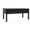 vidaXL Coffee Table Black 100x50x45 cm Wood