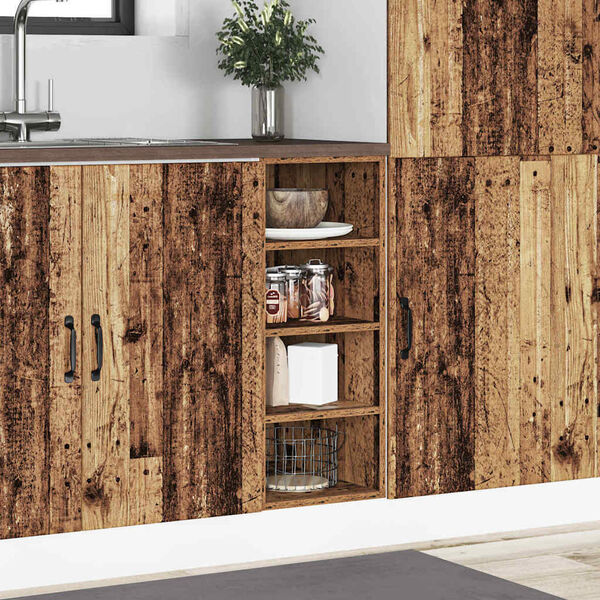 vidaXL Bottom Cabinet Riga Old Wood 30x44.5x81.5 cm Engineered Wood