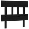 vidaXL Bed Frame without Mattress Black Small Single Solid Wood Pine