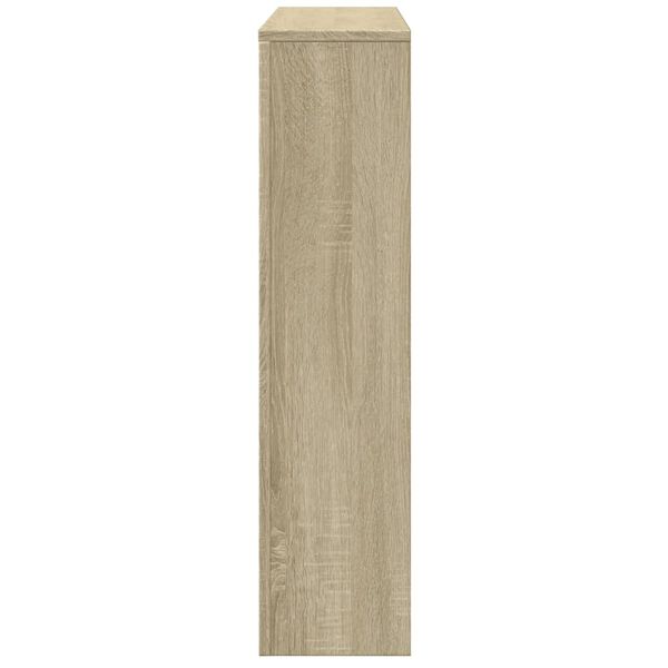 vidaXL Radiator Cover Sonoma Oak 175x20x82 cm Engineered Wood
