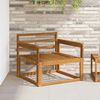 vidaXL Outdoor Middle Sofa Solid Acacia Wood Natural