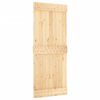 vidaXL Sliding Door with Hardware Set 85x210 cm Solid Wood Pine