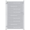 vidaXL Garden Gate with Lock Silver 85 x 144 cm Stainless Steel
