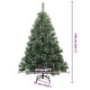 vidaXL Artificial Christmas Tree with 150 LEDs Green 150 cm PE and PVC