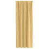 vidaXL Blackout Curtains with Rings 2 pcs Beige 245 x 140 cm Polyester