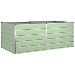 vidaXL Planter Pastel Green 195 x 100 x 75 cm Galvanised Steel