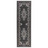 vidaXL Runner Rug FLORNES Woven Grey PP 7 mm