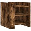 vidaXL Bedside Cabinet Smoked Oak 45x50x50 cm Engineered Wood