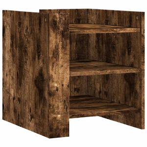 vidaXL Bedside Cabinet Smoked Oak 45x50x50 cm Engineered Wood