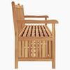 vidaXL Bench with Storage Brown 180 x 60 x 90 cm Solid Teak Wood