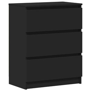 vidaXL Sideboard Black 60x35x76 cm Engineered Wood