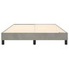 vidaXL Box Spring Bed Frame Light Grey Double Velvet (UK/IE/FI/NO only)
