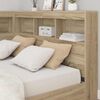 vidaXL Bookcase Bed Sonoma Oak 120 x 190 cm Engineered wood