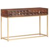 vidaXL Console Table 122x36x75 cm Solid Mango Wood