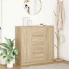 vidaXL Sideboard with Drawers Sonoma Oak 100.5x35x98.5 cm Engineered Wood