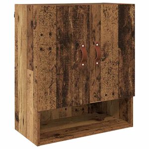 vidaXL Wall Cabinet Old wood 60 x 31 x 70 cm Engineered wood